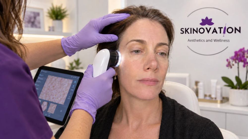 Professional anti-aging skin assessment in Katy TX