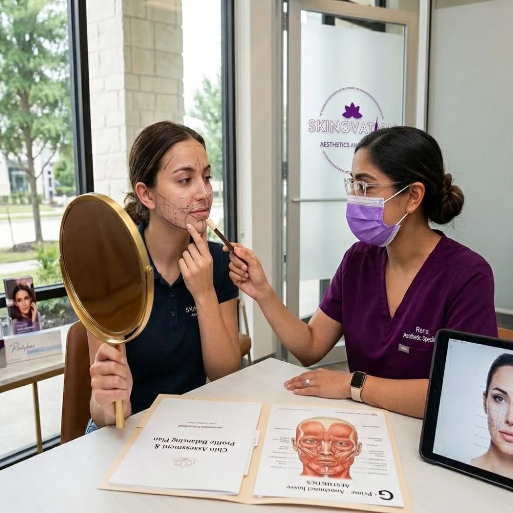 Skinovation Aesthetics clinic for chin fillers in Katy Texas