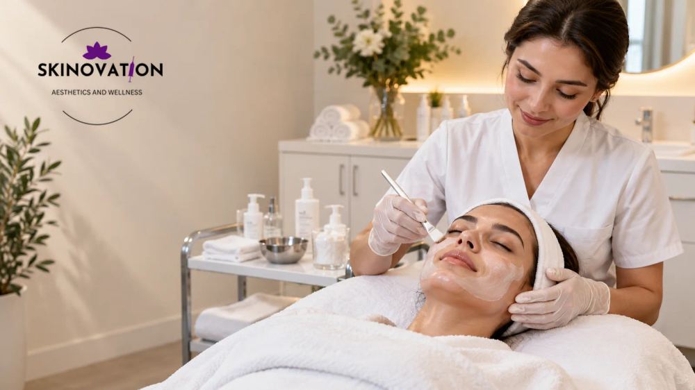 Custom facial performed in Katy, Texas