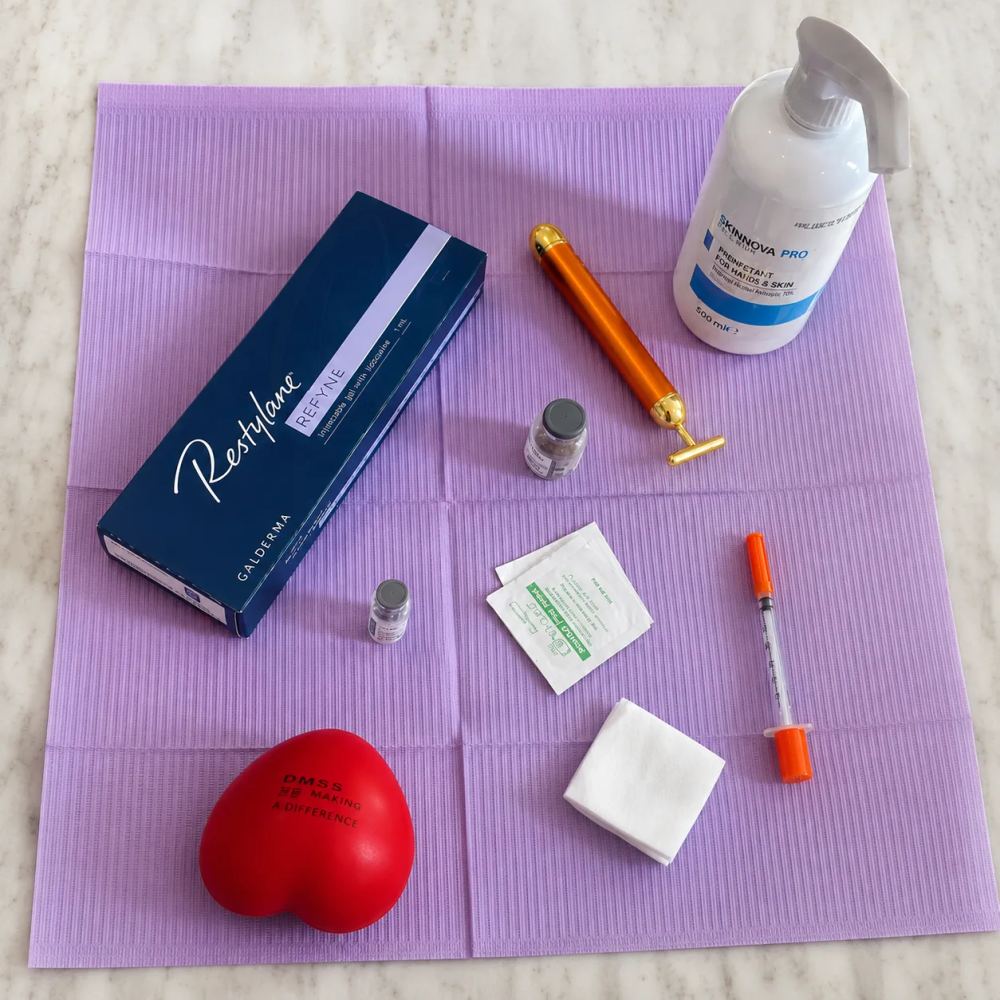 Professional aesthetic treatment preparation at Skinovation Aesthetics in Katy, TX