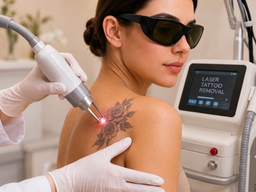 Professional laser tattoo removal procedure in Katy Texas