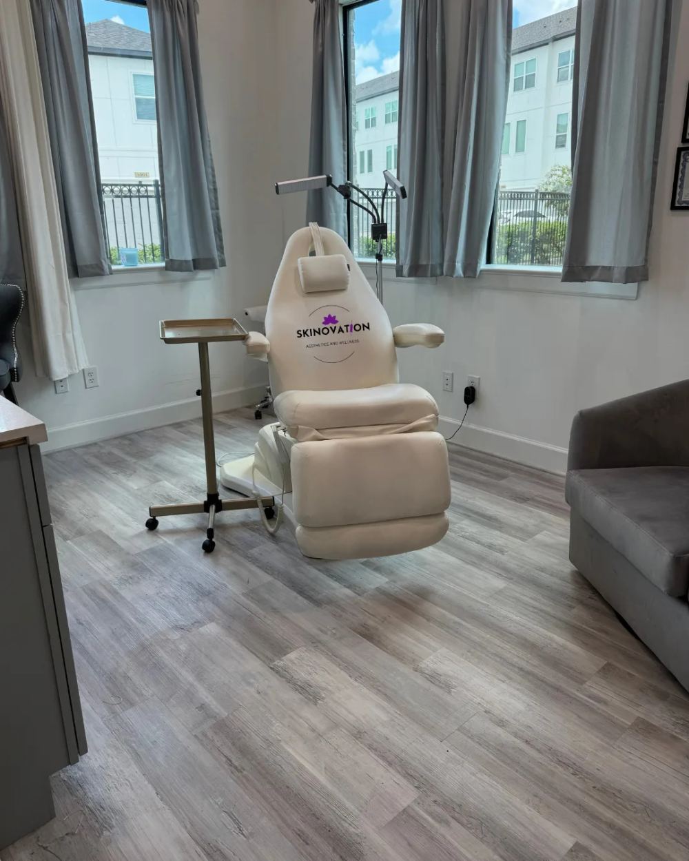 Professional laser treatment room at Skinovation Aesthetics