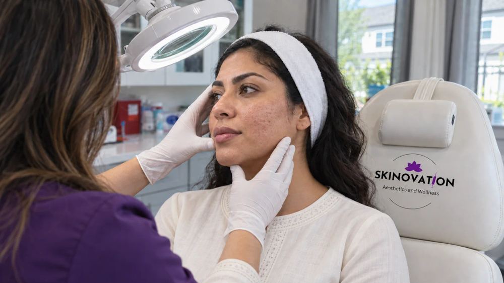 Advanced skin texture and acne scar concerns addressed with PRP microneedling in Katy, TX