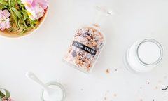 Skincare and wellness products arranged on a clean surface